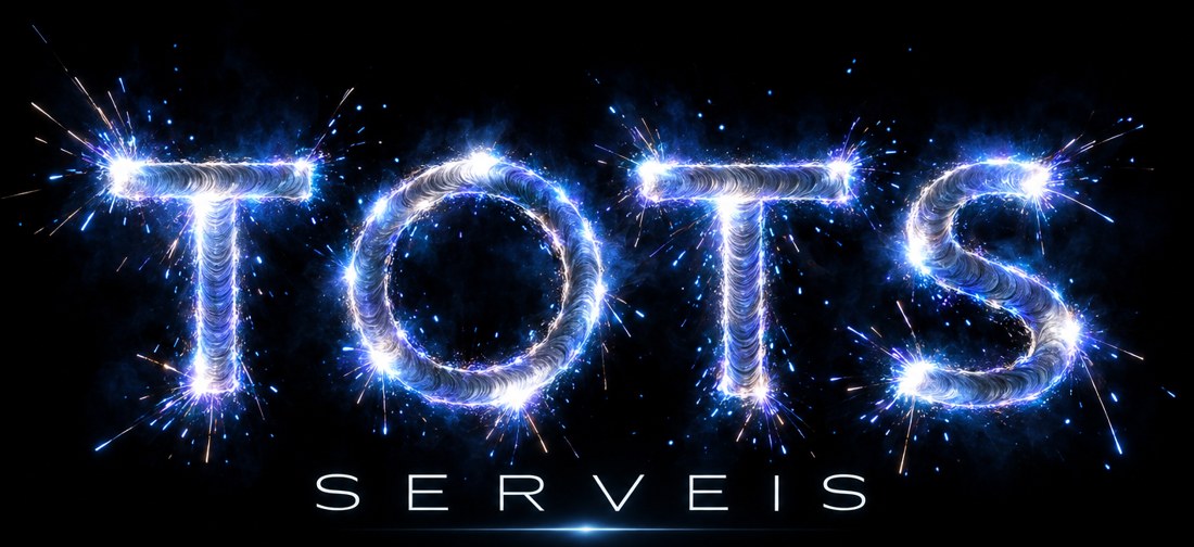 TOTS SERVEIS - lletres formades per espurnes de soldadura TIG
